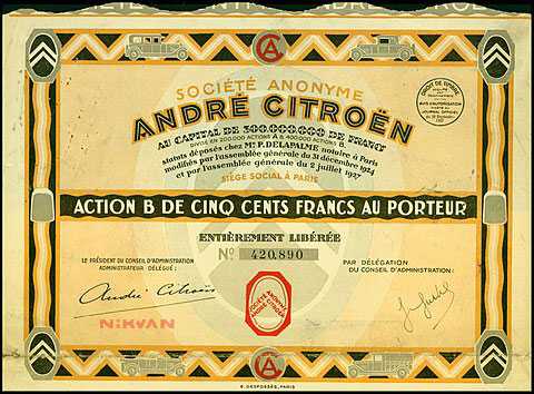 No 15 André Citroen 1927